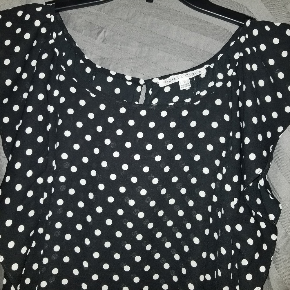 Polka dot blouse